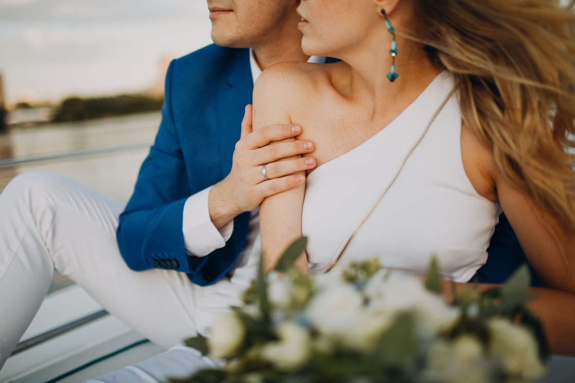 Couple in a Wedding Photoshoot