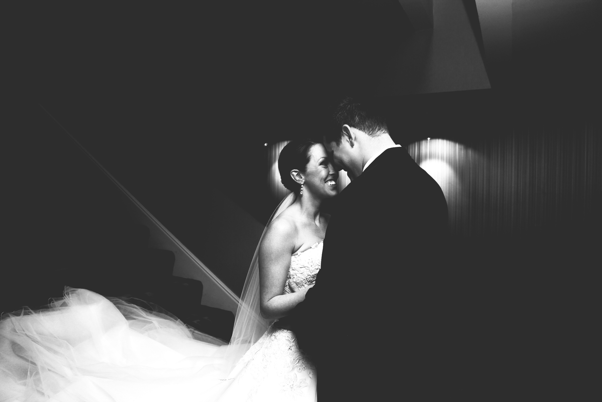 black and white wedding